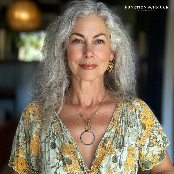 Vintage Halskette mit Lupe